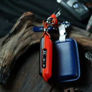 Custom Color Handcrafted Leather Key Fob Covers Madza MX-5 Miata Elevate Your Style with Personalized Accessories and Key Chain Gifts