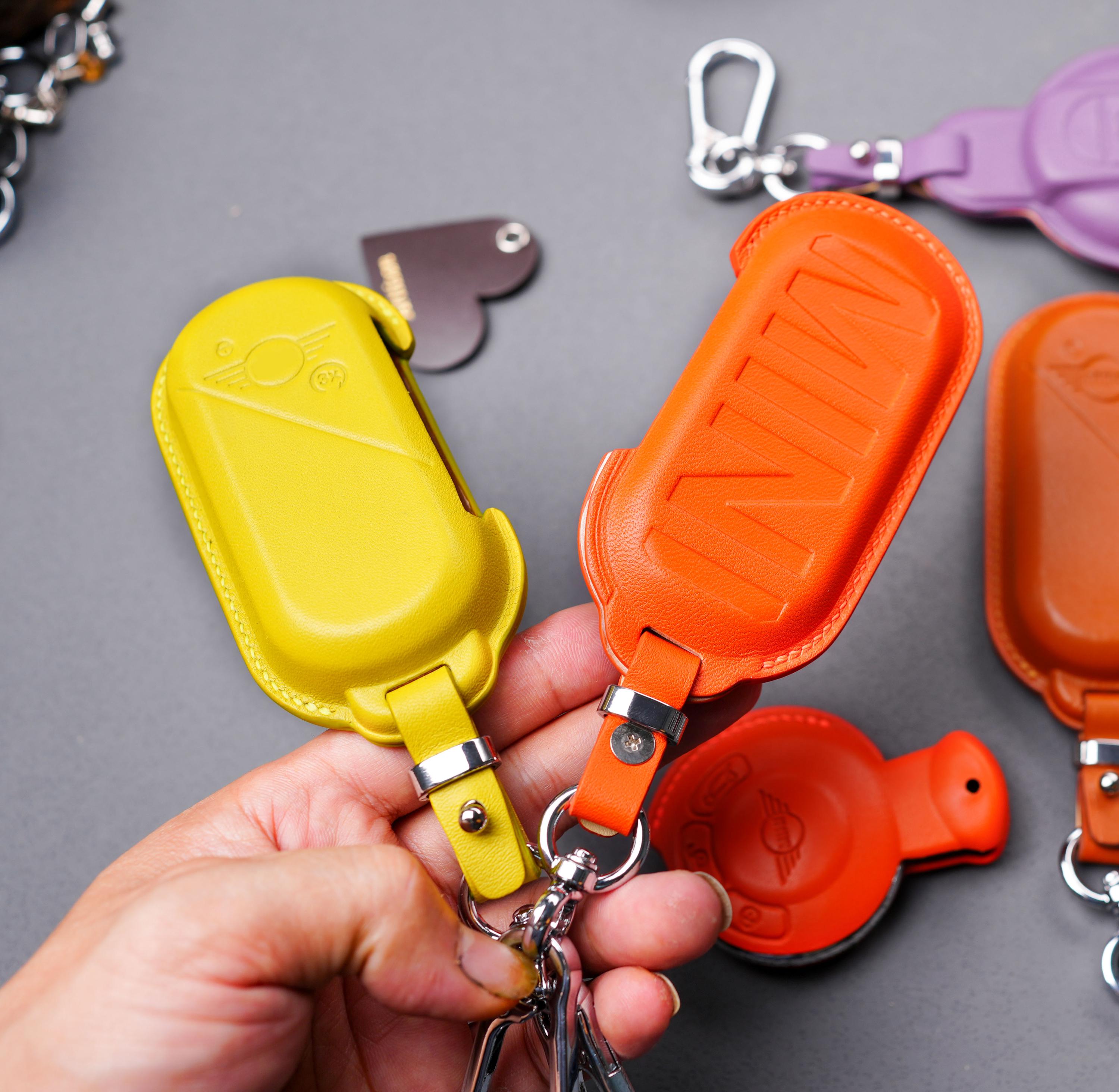 Mini Key Case Mini Cooper Leather Key Fob Case 2014–2026 | Clubman Countryman S JCW ...