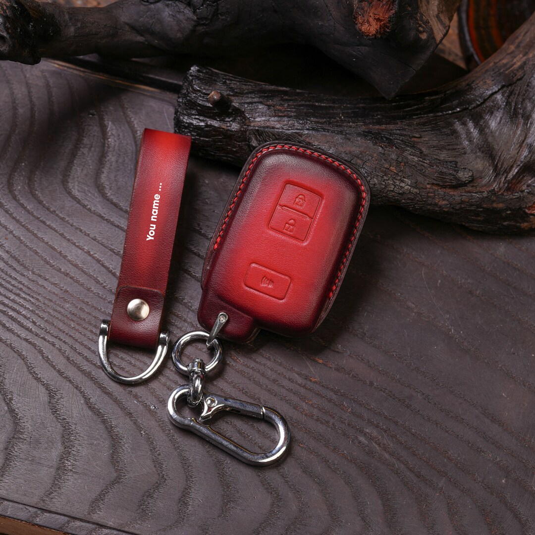 Leather Key Fob Cover Toyota 4runner, Land Cruiser, RAV4, Highlander ...