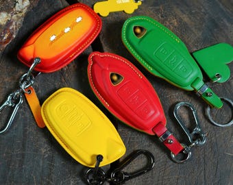 Lamborghini Huracan Evo STO Tecnica LP 580-2 . Urus Spyder Aventador Gallardo Revuelto  Key Fob Cover Case Holder Leather Keychain Remote