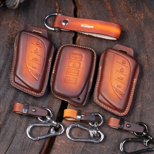 Lexus Key Fob Cover: 5-Button Car Remote Holder for ES 250, Es 350, Ls 500, Ux 250h, RX 350, IS 300 Premium Keyless Entry Case