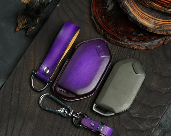 TELLURIDE 2019-2025 Leather Key Fob Cover EV5 EV4 EV3 EV6 Carnivalr Sportage Niro K5 | Key Case Shell, Keychain, Personalized upon request