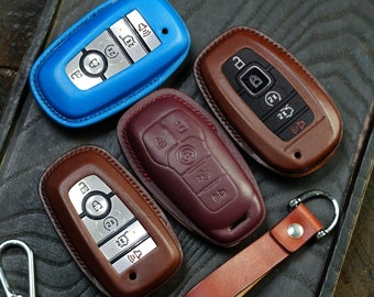 All Lincoln 2006-2025 Key Fob Cover – Personalized Leather for Aviator, Navigator Nautilus Corsair MKZ –  Customizable with Multiple Colors.
