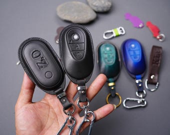 All Mercedes-Benz Leder Schlüsselanhänger Cover – passend für GLC Eqe GLE, S-Klasse C-Klasse, GLA, G-Wagon | Premium Keyless Access-Etui | Anpassbare Farben