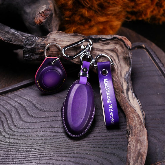 【10/31まで掲載 最終値下】loro leather key cover Leather Key Fob Covers for Nissan W AirTag Rogue, Maxima