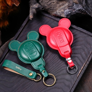 Mini Cooper Mouse Ears Key Fob Cover 2023 Custodia in pelle per Clubman, Hardtop, Countryman F54 F55 F56 F57, JCW Fashion Accessories Regalo ideale