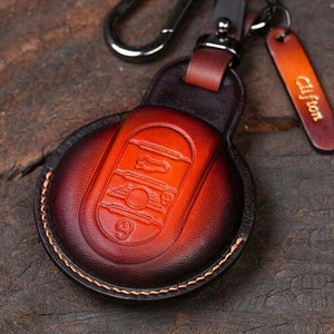 Leather Key Fob Cover for Mini Cooper F Series, Clubman, Countryman Hardtop F54-F57 Hatchback F60 Paceman One Jcw, Cooper S Car Accessories