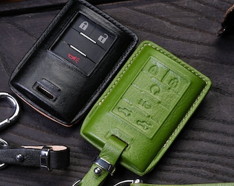 Key Fob Cover for Escalade, Escalade IQ, CT5-V, CT5-V Blackwing, XT5, XT6 , Seville – Personalized Handmade Leather 2006-2025