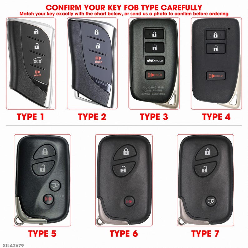 Lexus Leather Key Fob Cover Ux Nx Rx Gx Lx Tx IS ES LS | Personalized Custom Key Case | Handmade Gift image 2