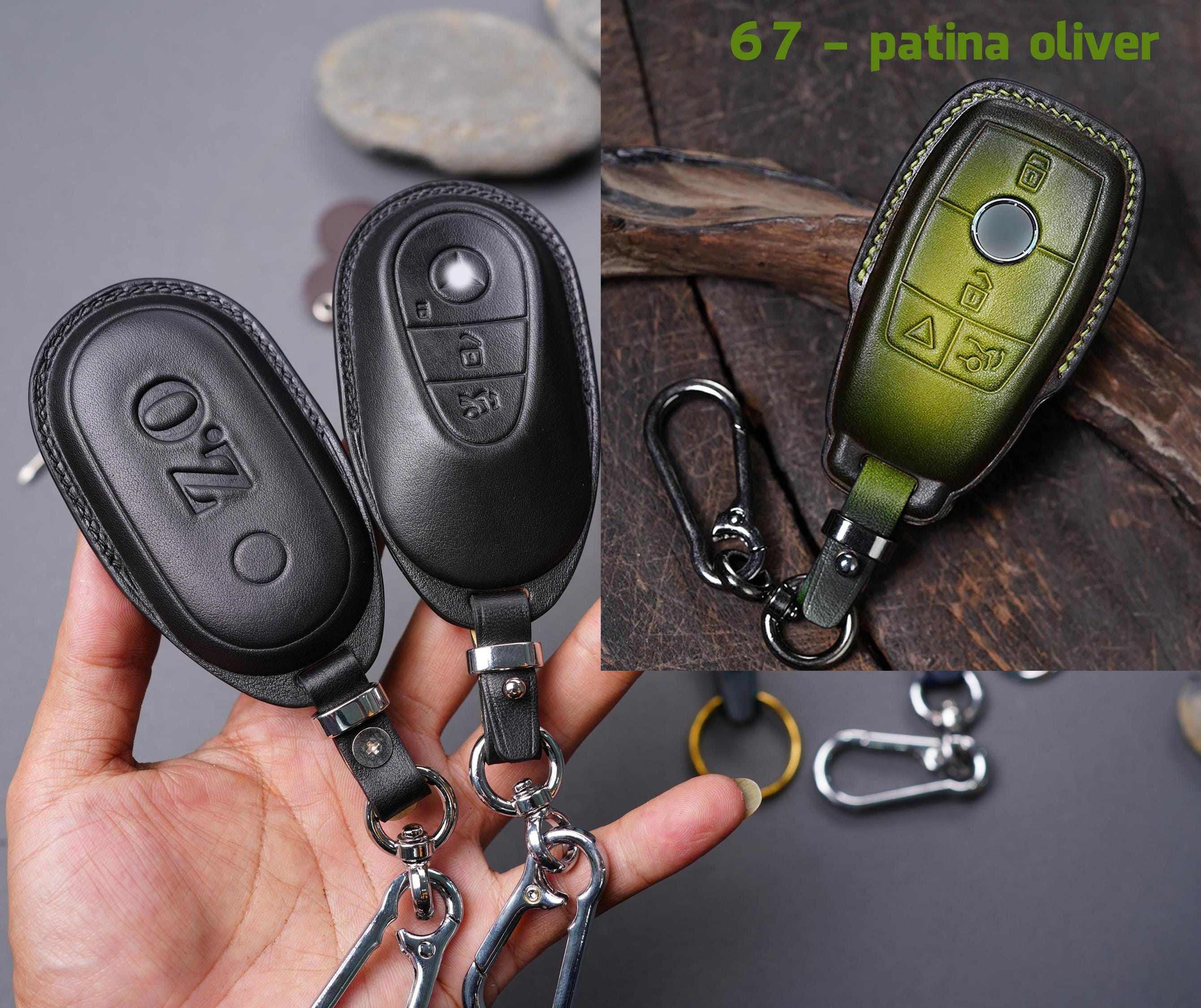 Tutte le cover per chiavi in pelle Mercedes-Benz - adatte a GLC EQe GLE, Classe S Classe C, GLA, G-Wagon / Custodia di accesso senza chiave premium / Colori personalizzabili - Italia