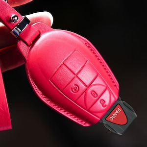 Leather Key Fob Covers Zam Classic, Dogde Grand Caravan, Dart, Chryslerr Town & Country, peep Cherokee, doge zam 1500, Challengerr, Charger.