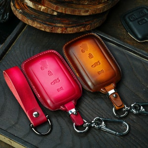 Leather Key Cover Case Maserati 2024 Grecale, Levante GT President - Shell Protector for Grega, Giberi - Maserati Accessories with Keychain