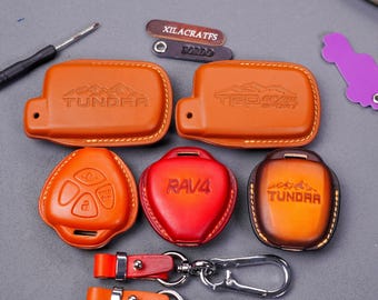 2011-2025 Toyota RAV4 Tundra Tacoma Camry Land Cruiser 4Runner Highlander Sleutelhanger Cover, sleuteletui Sleutelhanger Entry Remote TRD-sleutelaccessoire