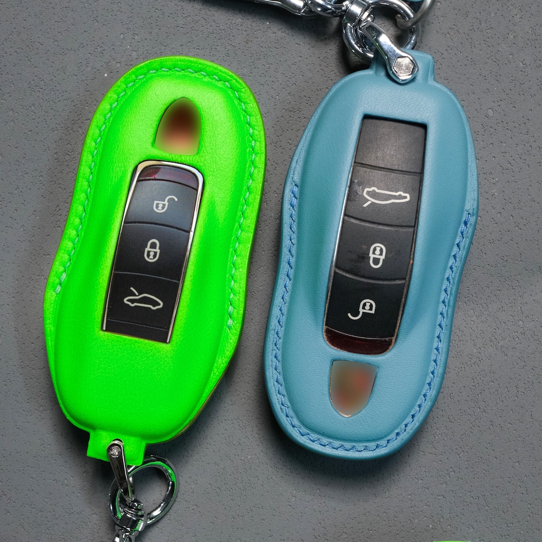 Porsche 911 Leather Key Fob Cover for 911 Carrera, GTS, Turbo S, Dakar ...