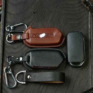 Étui porte-clés en cuir pour Stinger Forte, Seltos, Soul, Sportage, Sorento, Cerato, Telluride, K5, étui à clés de voiture compatible Niro, cadeau pour homme