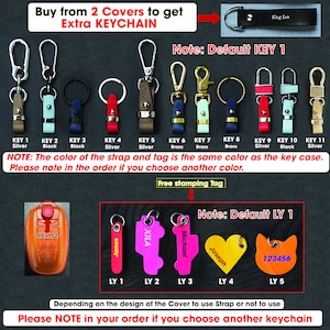 Qunzes Key Fob Cover With Heavy-Duty Keychain For Mazda 3 & 6 (2014-2018) – Leather & Metal Protection