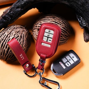 Honda 2010-2025 Leather Key Fob Cover – Premium Protection for CR-V, Odyssey, Ridgeline, Accord, Civic & More – Stylish Key Cover Collection