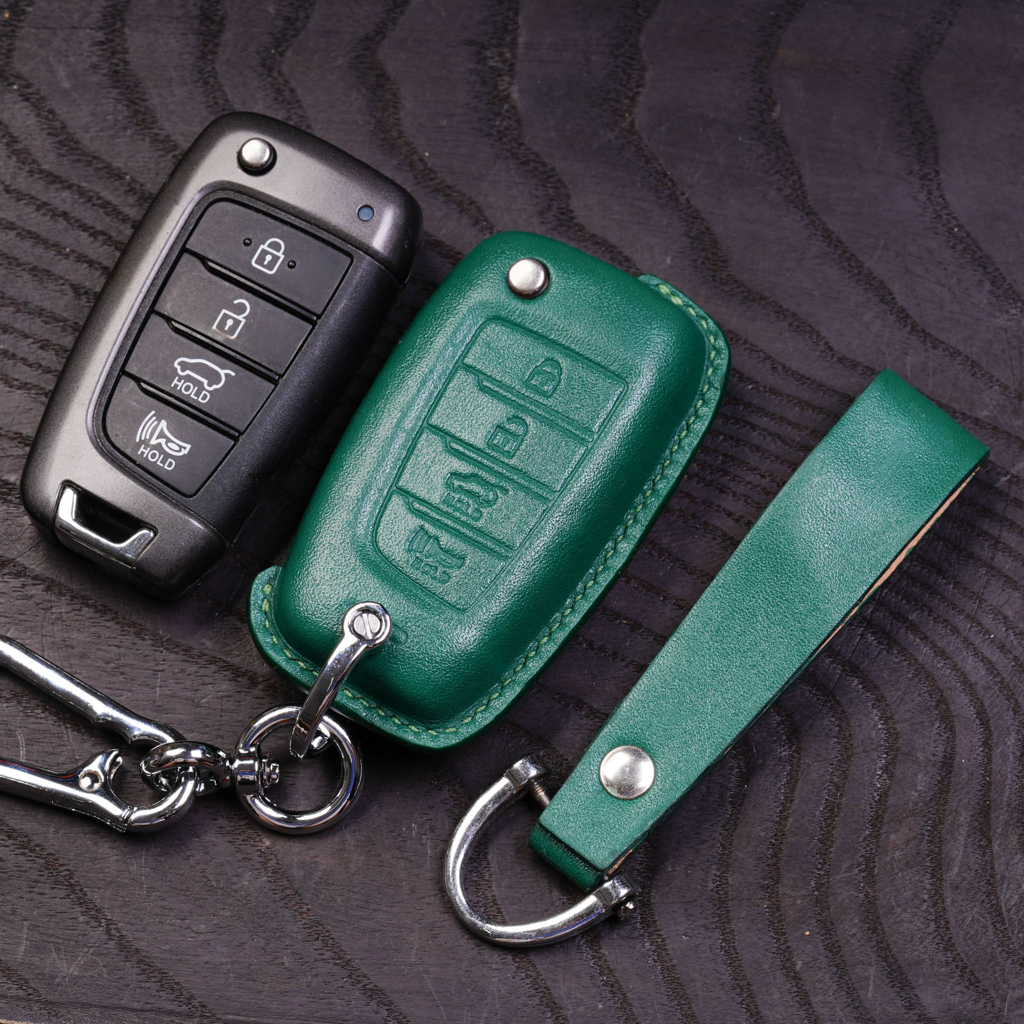 For Hyundai Elantra 7th 2021 Car Key Case Key Fob Cover Keychain