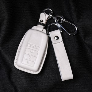 All Acura MDX Leather Key Fob Cover – Fits RDx, TLx, ILX, RLx, TSx, NSX (2006-2025) | Custom Made Remote Case & Keychain Holder Accessories