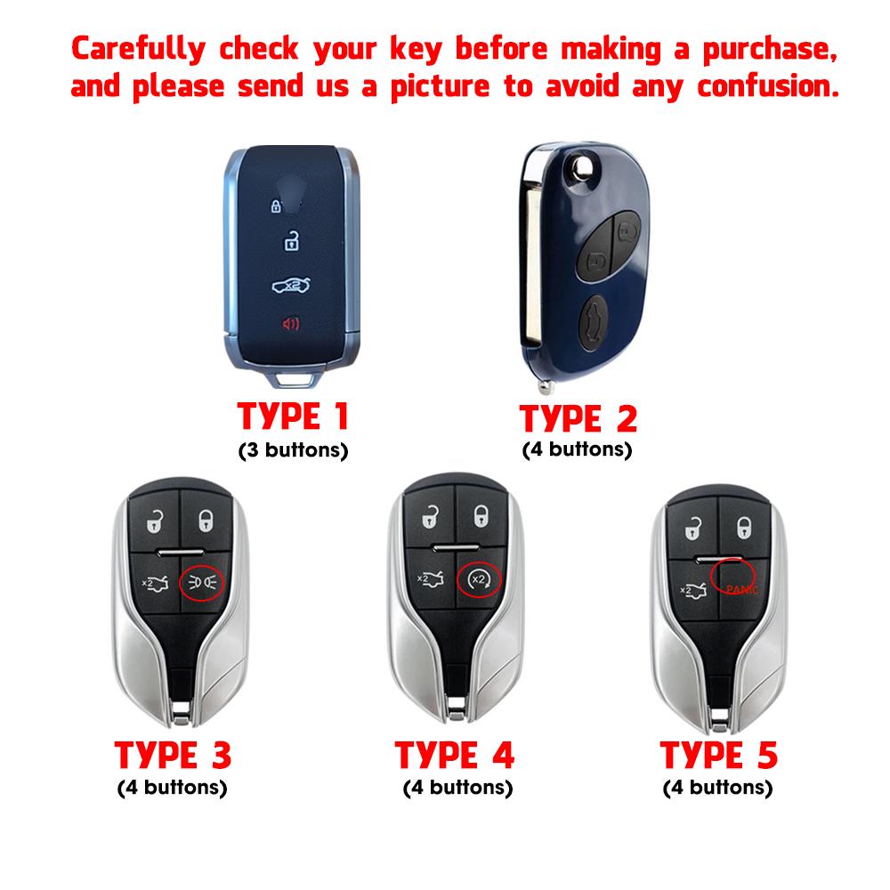 Maserati Ghibli Levante Quattroporte GTS Key Fob Cover, Leather