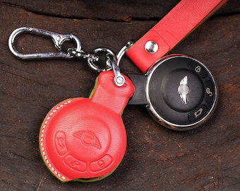 All Mini 2006-2025 Leather Key Fob Cover – Stylish & Personalized for Paceman, R50/R53, F55/F56/F57, Clubman, Hardtop, Countryman, JCW