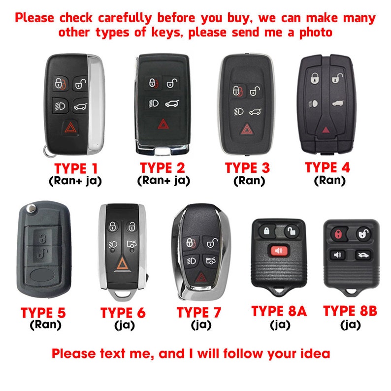 Personalized Leather Key Fob Case Rover 2020-2024 Fits Discovery ...