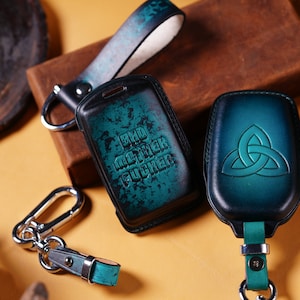 All-Type Mazda CX-90 Leather Key Fob Cover for CX-90 3.3 Turbo, Turbo S, phev, Cx-30 CX-5 Mx-5 – Handcrafted, Personalized, Multiple Colors