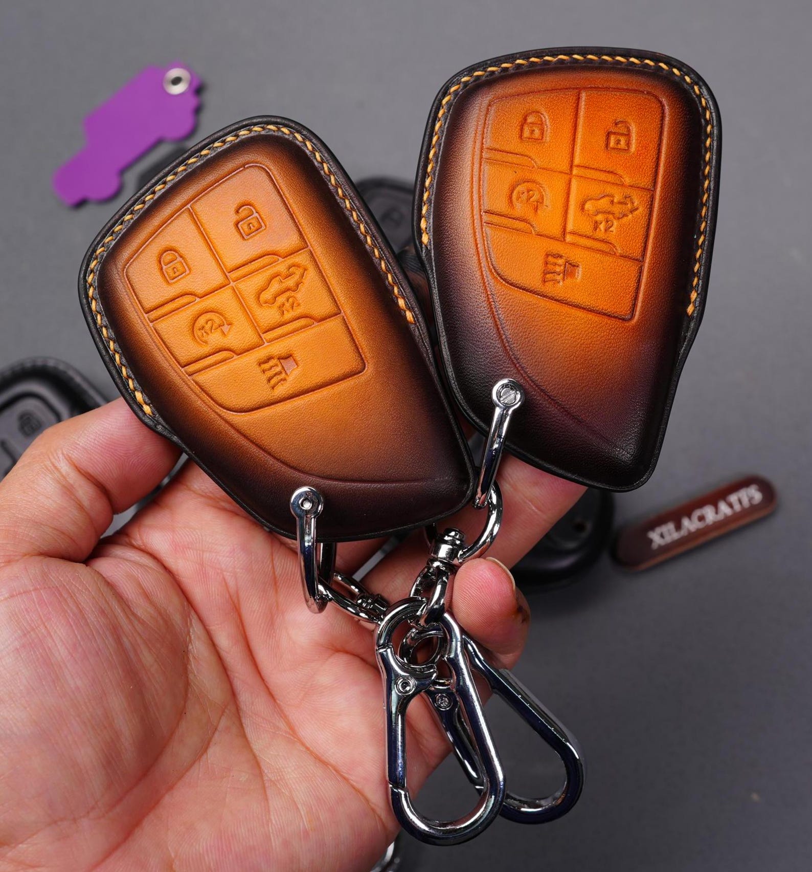 Electra Key Buick Encore GX Leather Key Fob Cover – Custom Remote Holder for ...