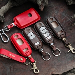 Etui porte-clés Mazda CX-5, Cx-90 CX-70 MX-5 CX30 : étui porte-clés en cuir personnalisé - porte-clés parfait pour homme - accessoire pour télécommande d'entrée sans clé