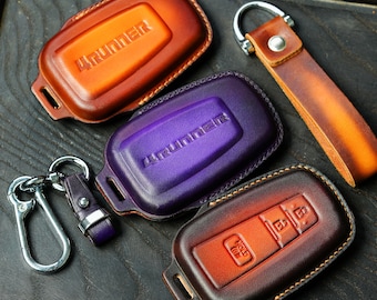 Toyota 4Runner 2006-2025 Leather Key Fob Cover for TRD Pro, Limited, TRD Off-Road, TRD Sport, SR5 Personalized with a wide range of color
