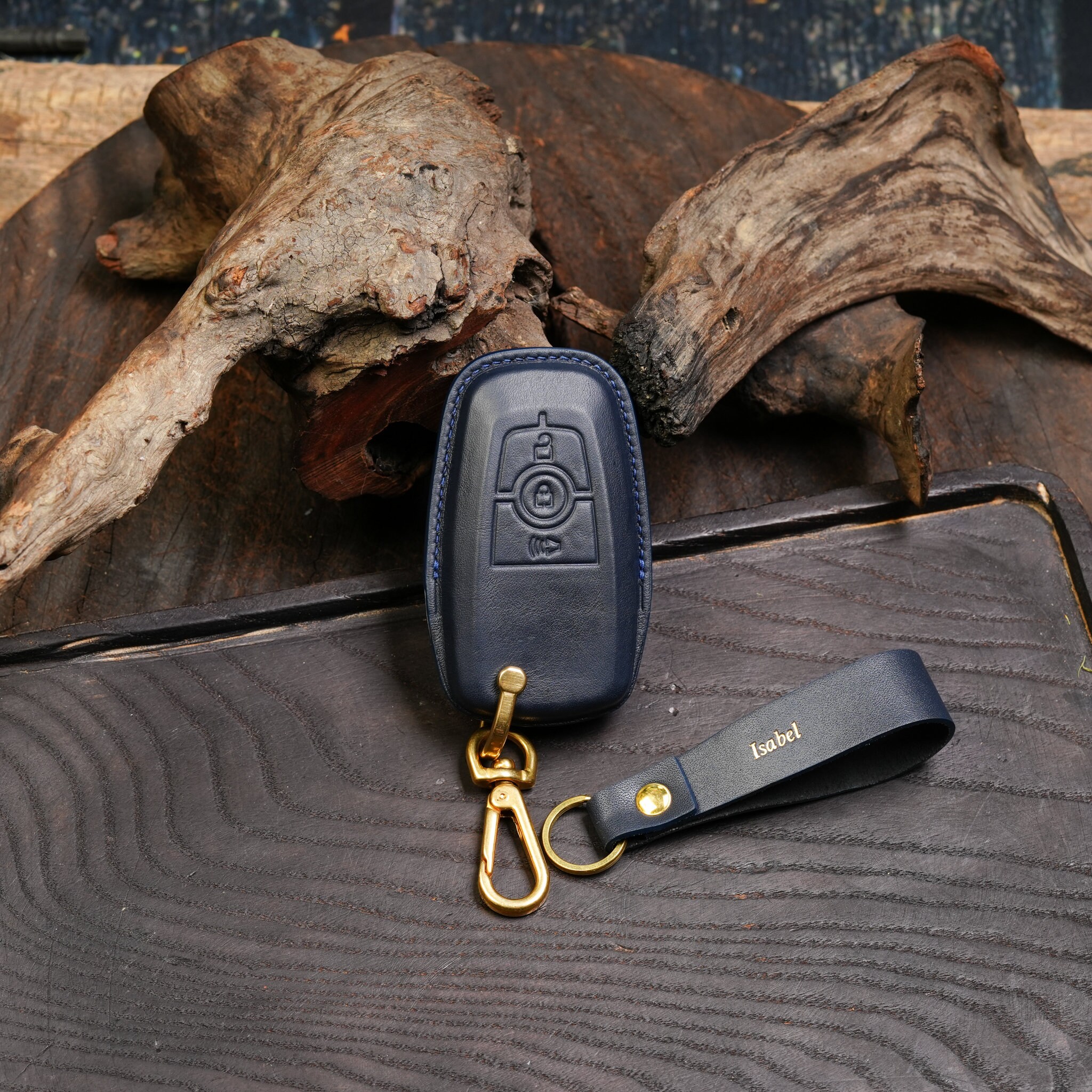 20212024 Ford Bronco Sport Stamp Logo Key Fob Cover Leather Etsy