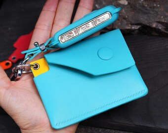All Volvo 2004-2025 Leather Key Fob Cover for XC60, EX30, XC90, XC40, S60, V60, V90, C40  –  Keyless Remote Holder & Slim Wallet  If needed.