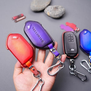 Telluride EV9 EV6 Sorento Leather Key Fob Cover 2015-2025 Premium Keyless Remote Holder Case for Sportage Niro Soul Carnival K5 Accessories