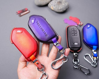 Telluride EV9 EV6 Sorento Leather Key Fob Cover 2015-2025 Premium Keyless Remote Holder Case for Sportage Niro Soul Carnival K5 Accessories
