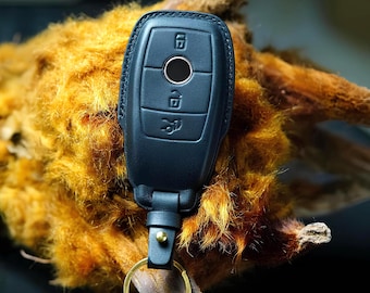Schlüsselanhänger für GLC 300 4matic glc 200 250 c e s g-klasse amg leder schutzhülle schlüsselbund schlüsselloser zugang ferntür zubehör stilvoll