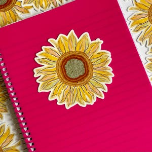Sunflower Sticker, Sunflower, Summer Sticker, Fall Sticker, Autumn Sticker, Vinyl Sticker, Die-Cut Sticker, Sunflowers, Floral Stickers