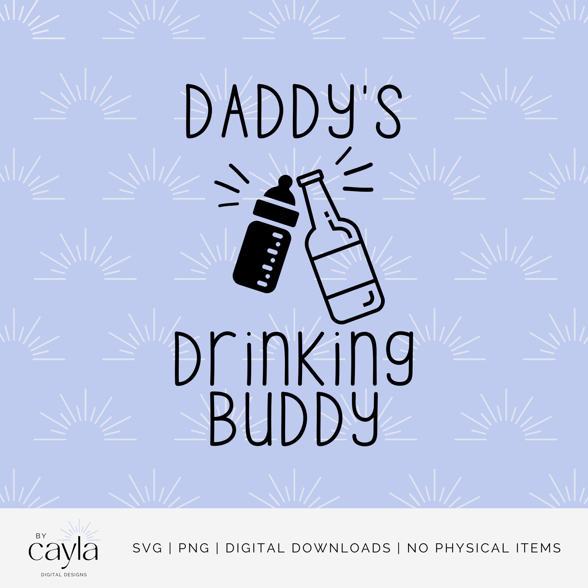 Papas Buddy SVG, Papas trinken, Flasche und Bier, Geschenk für neue ...