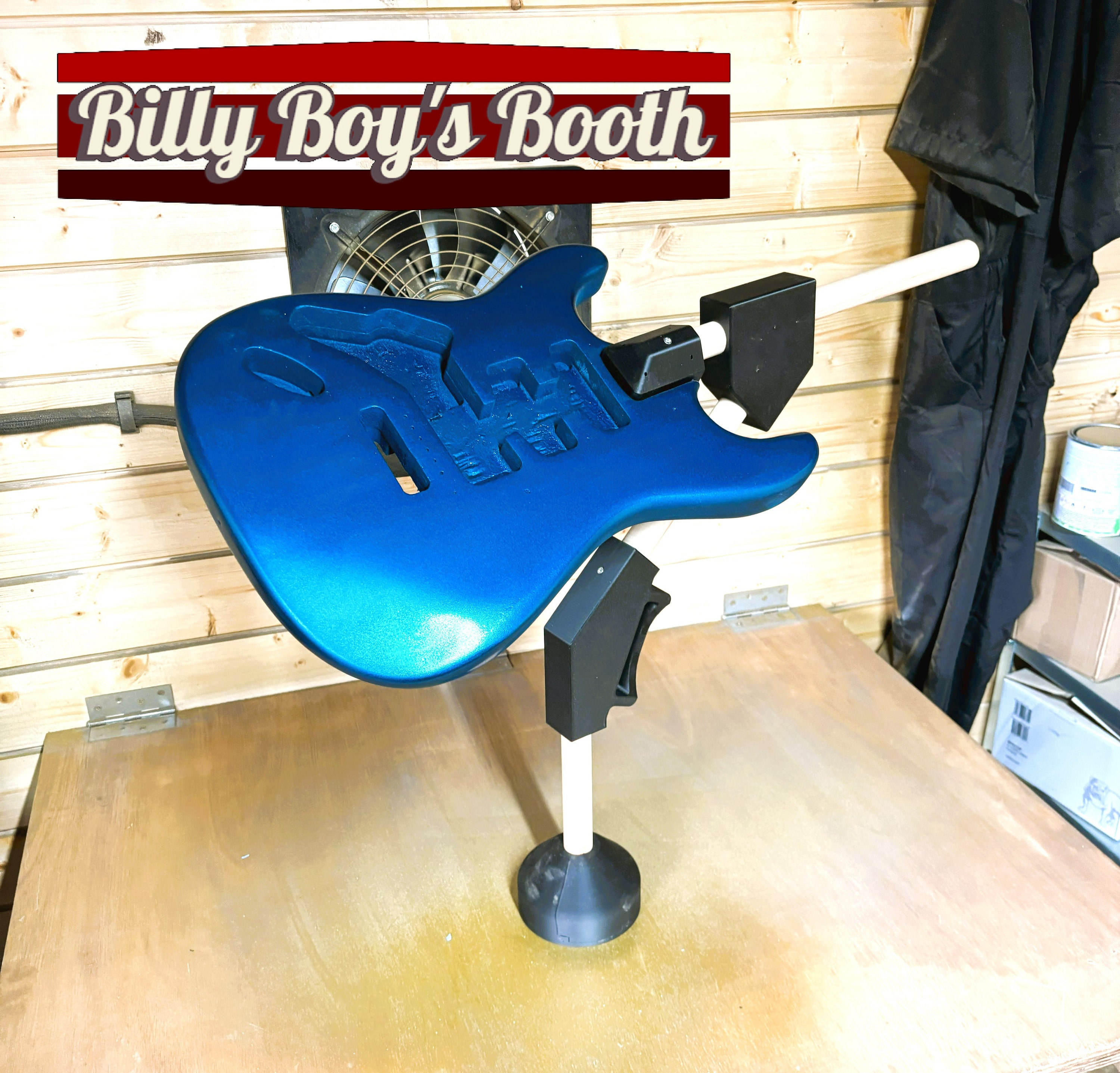 Guitar Spray Jig, Version 2! Spray with your own solid body guitars with ease!