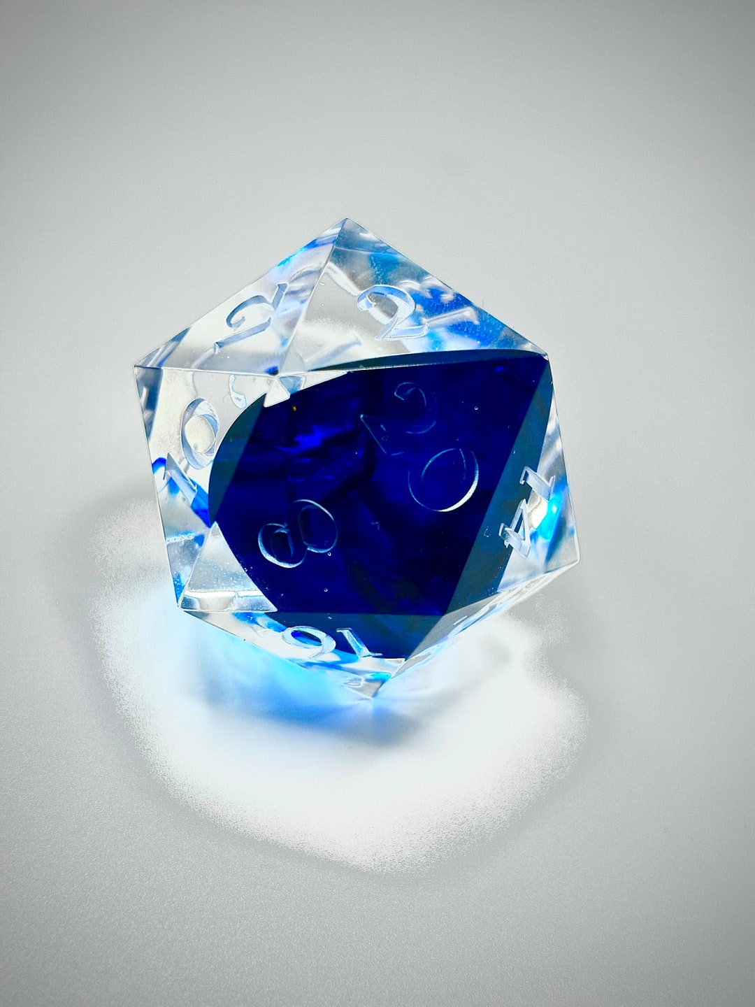 Guitar Pick D20 Table Top Role Playing Die Made From Resin Etsy