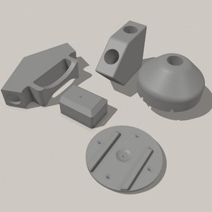 Guitar Spray Jig STL file for download to 3d print parts for spraying solid body guitars like stratocasters and telecasters