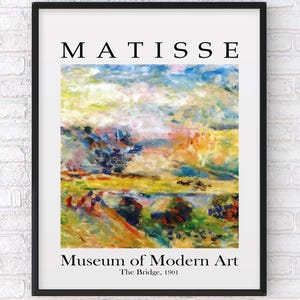 Póster de la exposición &quot;El Puente&quot; de Henri Matisse: Impresión artística