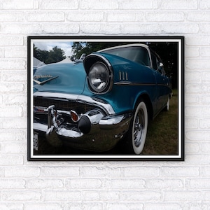 Chevrolet Bel Air Photo Print: Retro American Classic Car Wall Art