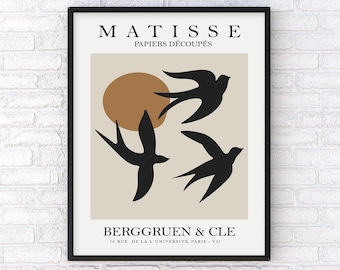 HENRI MATISSE One Piece Wall POSTER, Stunning Exhibition Art for Your Walls