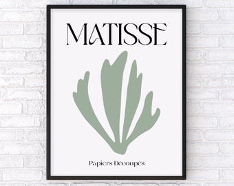 Matisse Inspired Abstract Art Print – Scandinavian Modern Wall Art Poster