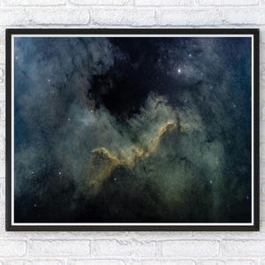 Arte spaziale della nebulosa del Nord America, decorazione murale per astrofotografia, poster spaziale, regalo per adolescenti, poster spaziale, The Cygnus Wall