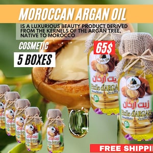 Pure Moroccan Argan Oil | Organic Argan Oil | Natural Argan Oil | Organic Argan Oil for Dry Skin | Natural Argan Oil for Face and Body