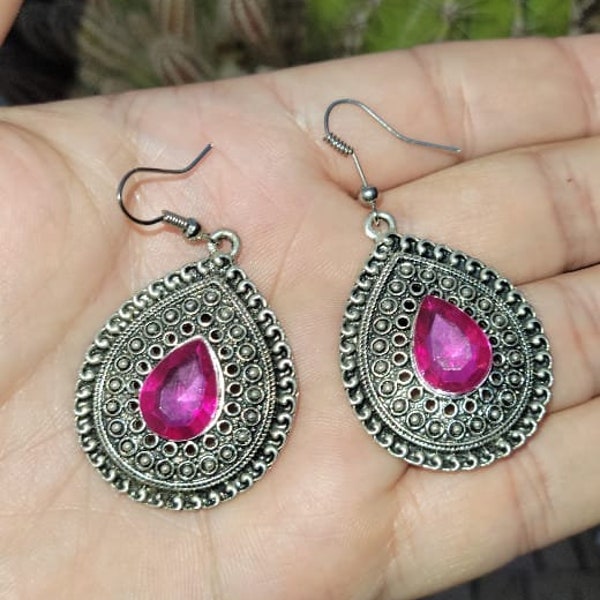 Moroccan Bohemian earrings made by hand/Boho jewelry earrings