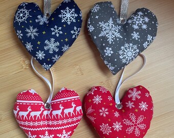 Julgranshjärtdekorationer