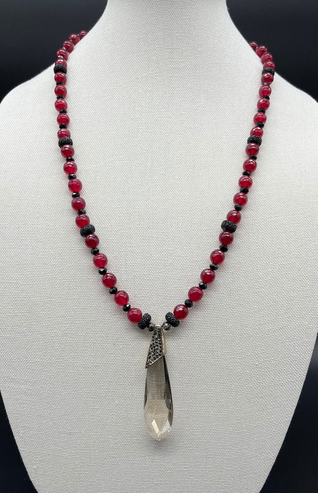 Ruby Chalcedony Necklacegift for Girlfriend Herchristmas Etsy Ruby Chalcedony Necklacegift for Girlfriend Herchristmas Etsy