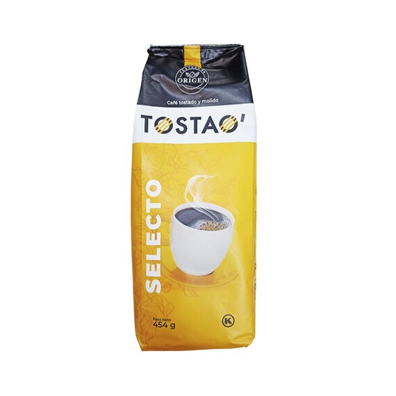 Café molido de tueste medio Tostao Selecto México